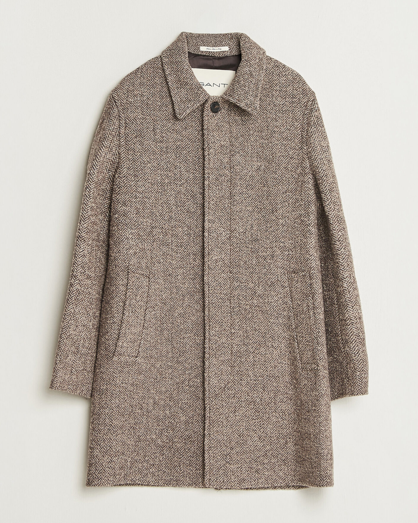 Herre | Jakker | Gant | Wool Car Coat Mist Taupe