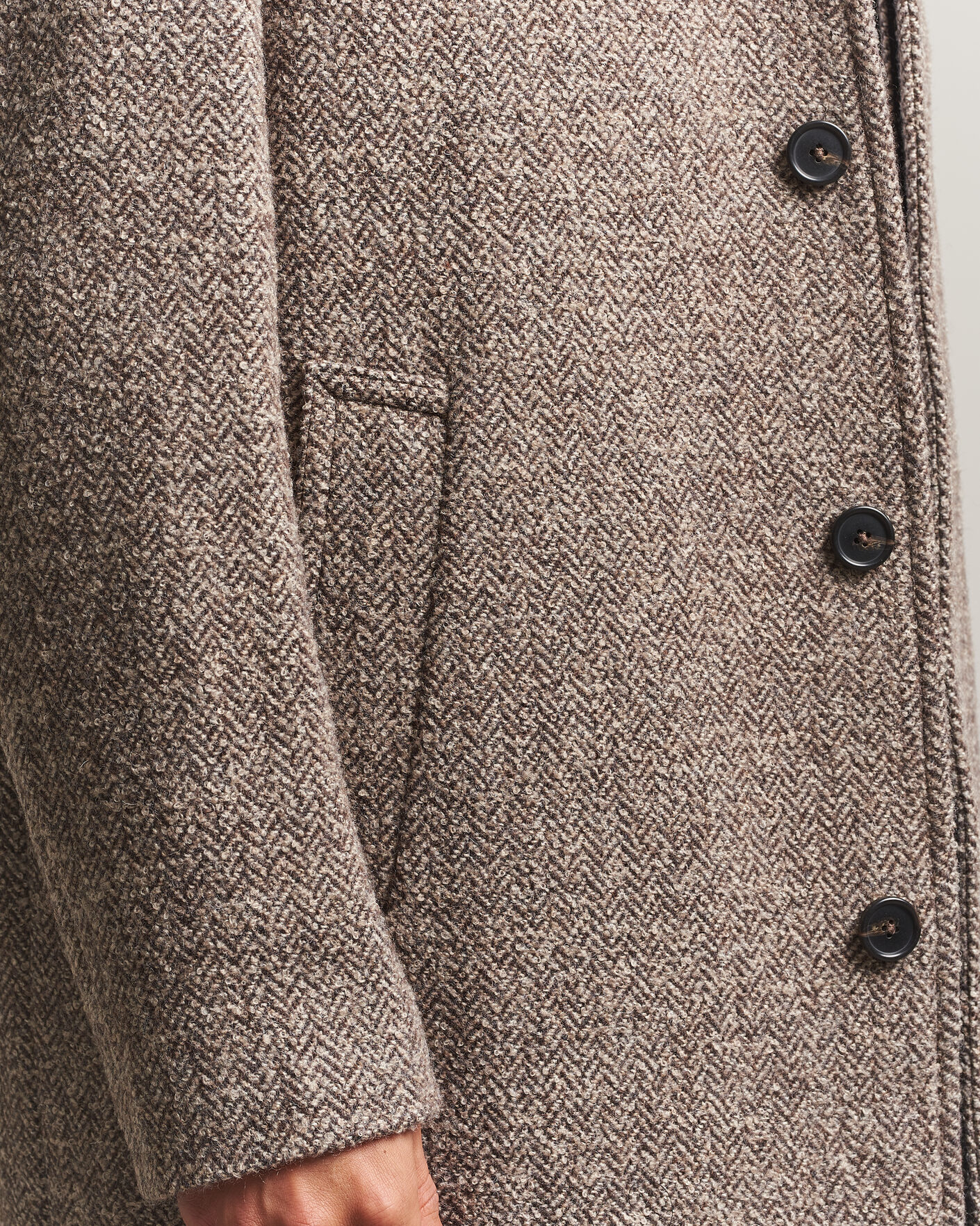 Herre | Jakker | Gant | Wool Car Coat Mist Taupe