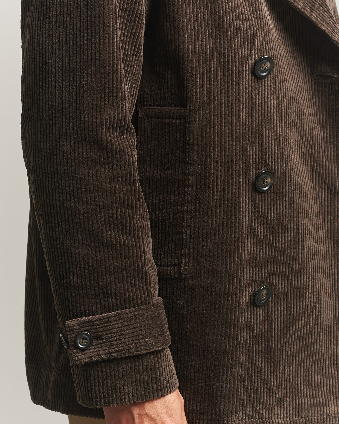 Herre | Jakker | Gant | Corduroy Peacoat Black Brown
