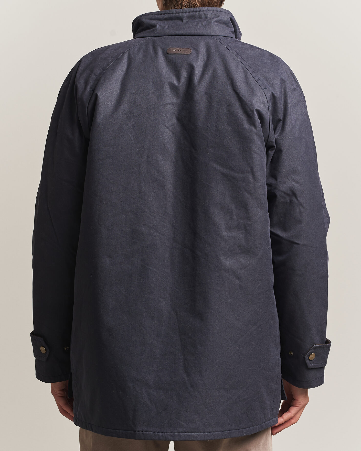Herre | Jakker | Gant | Waxed Double Decker Jacket Evening Blue