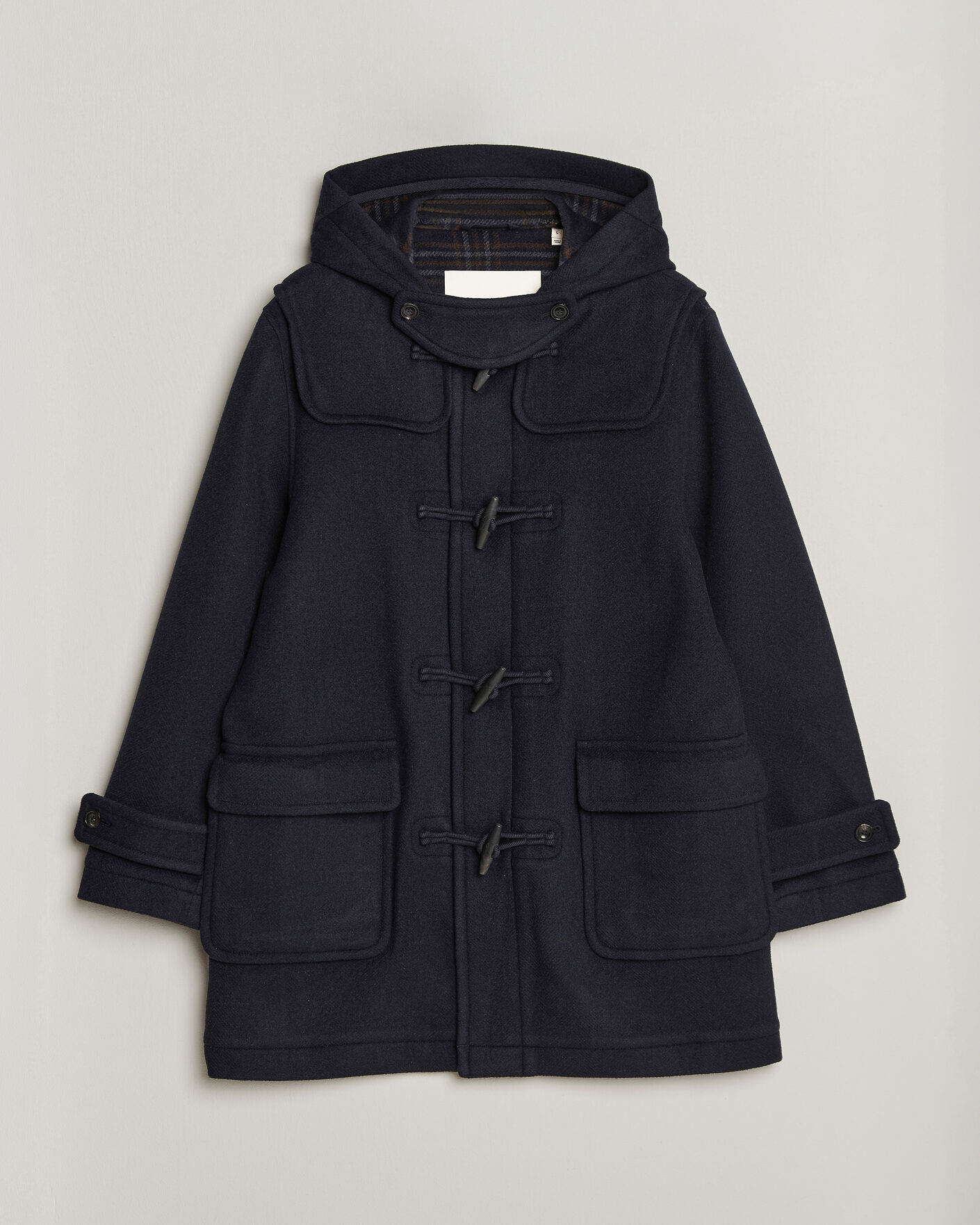 Herre | Jakker | Gant | Classic Wool Duffle Coat Evening Blue