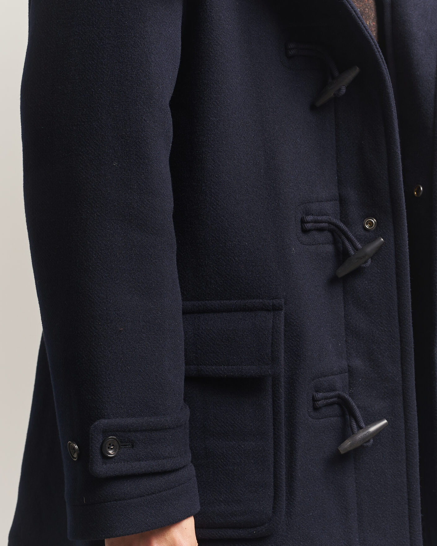 Herre | Jakker | Gant | Classic Wool Duffle Coat Evening Blue