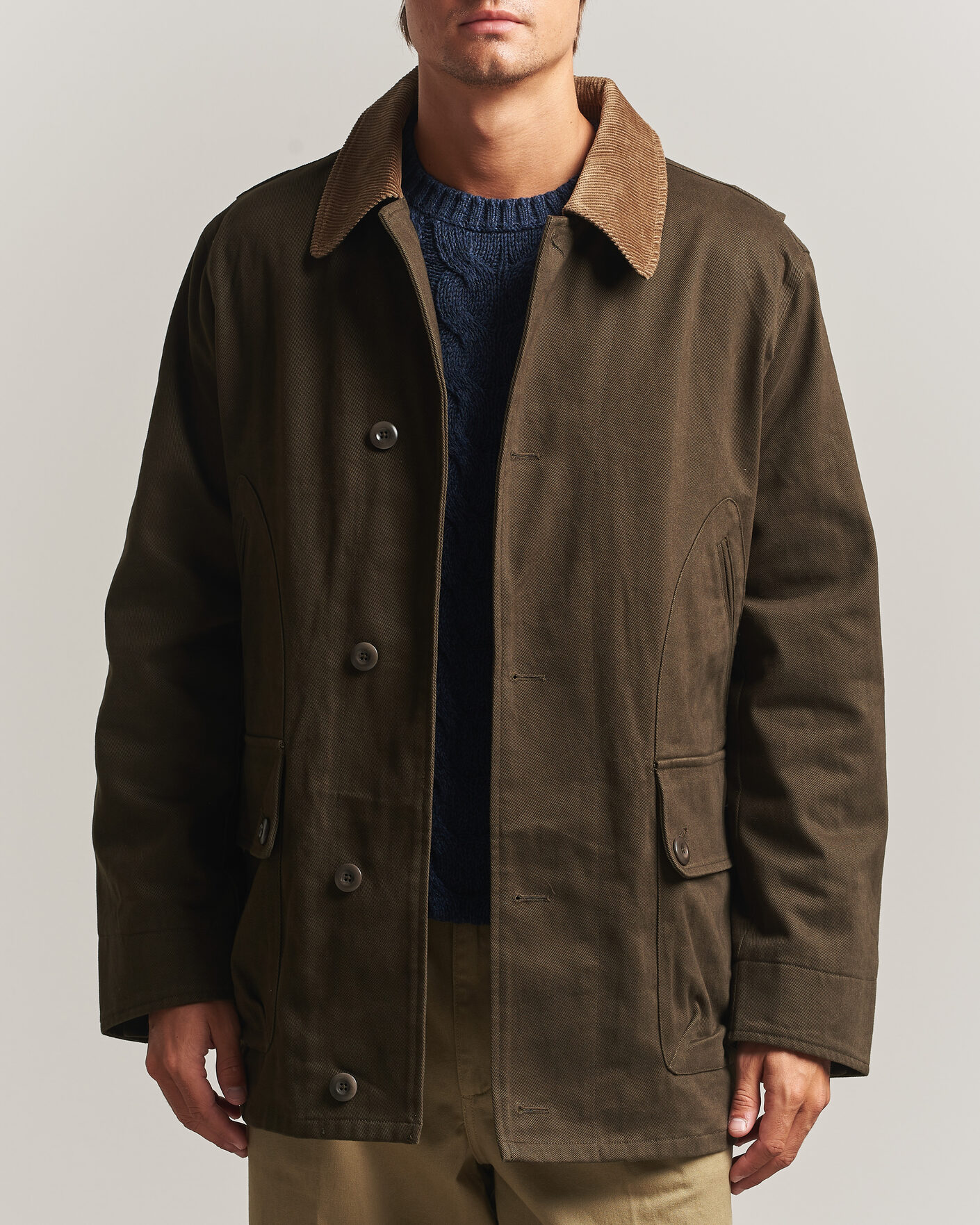 Herre | Jakker | Gant | Moleskin Decker Jacket Dark Moss Green