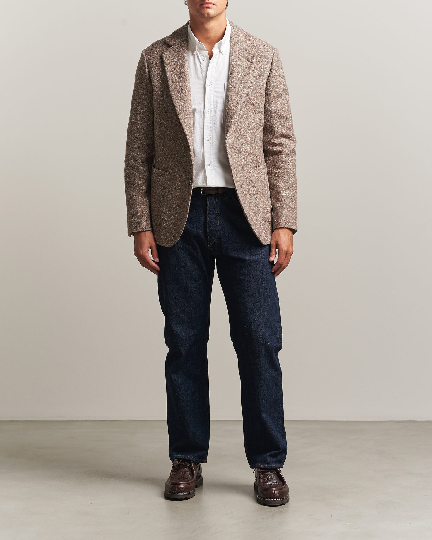 Herre | Dressjakker | Gant | Wool/Silk Jersey Blazer Clay Beige
