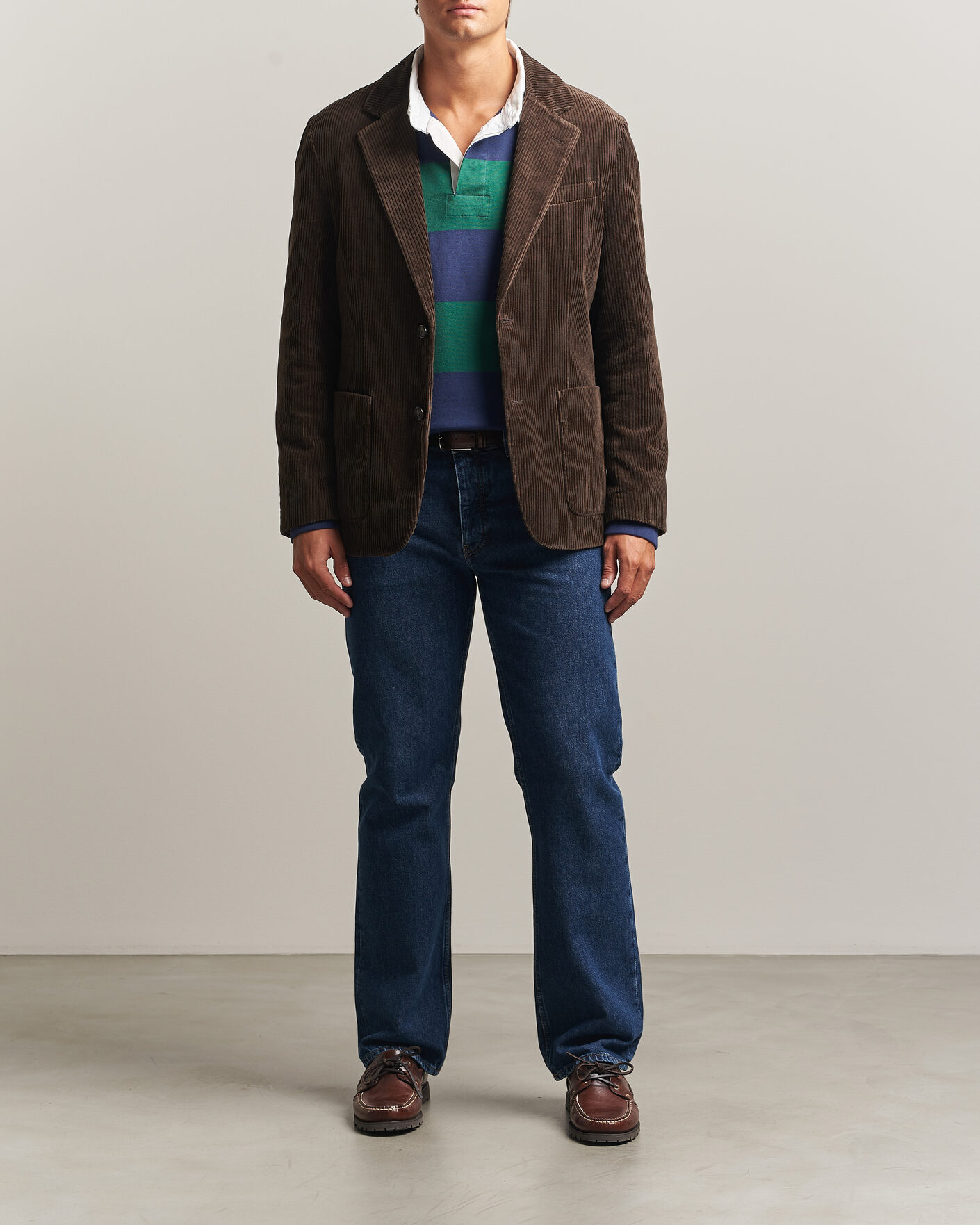 Herre | Dressjakker | Gant | Corduroy Blazer Black Brown