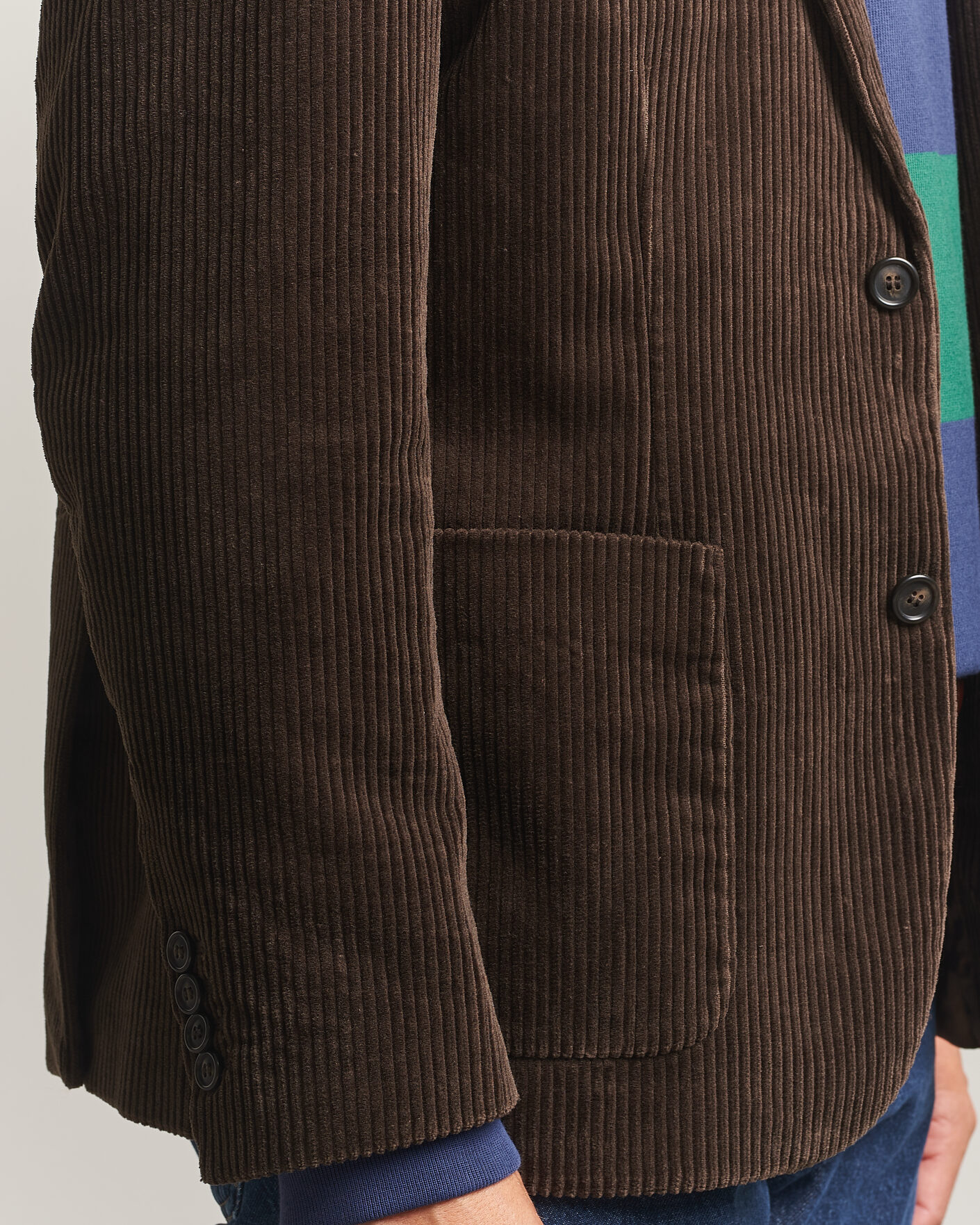 Herre | Dressjakker | Gant | Corduroy Blazer Black Brown