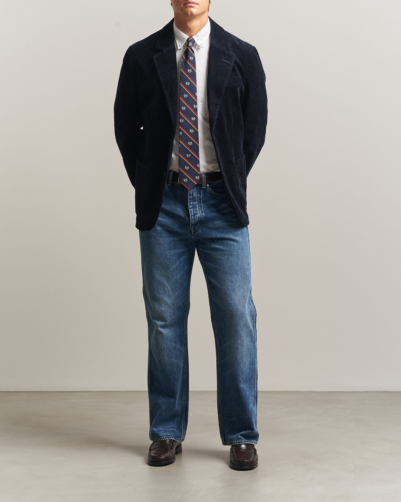 Herre | Dressjakker | Gant | Corduroy Blazer Evening Blue
