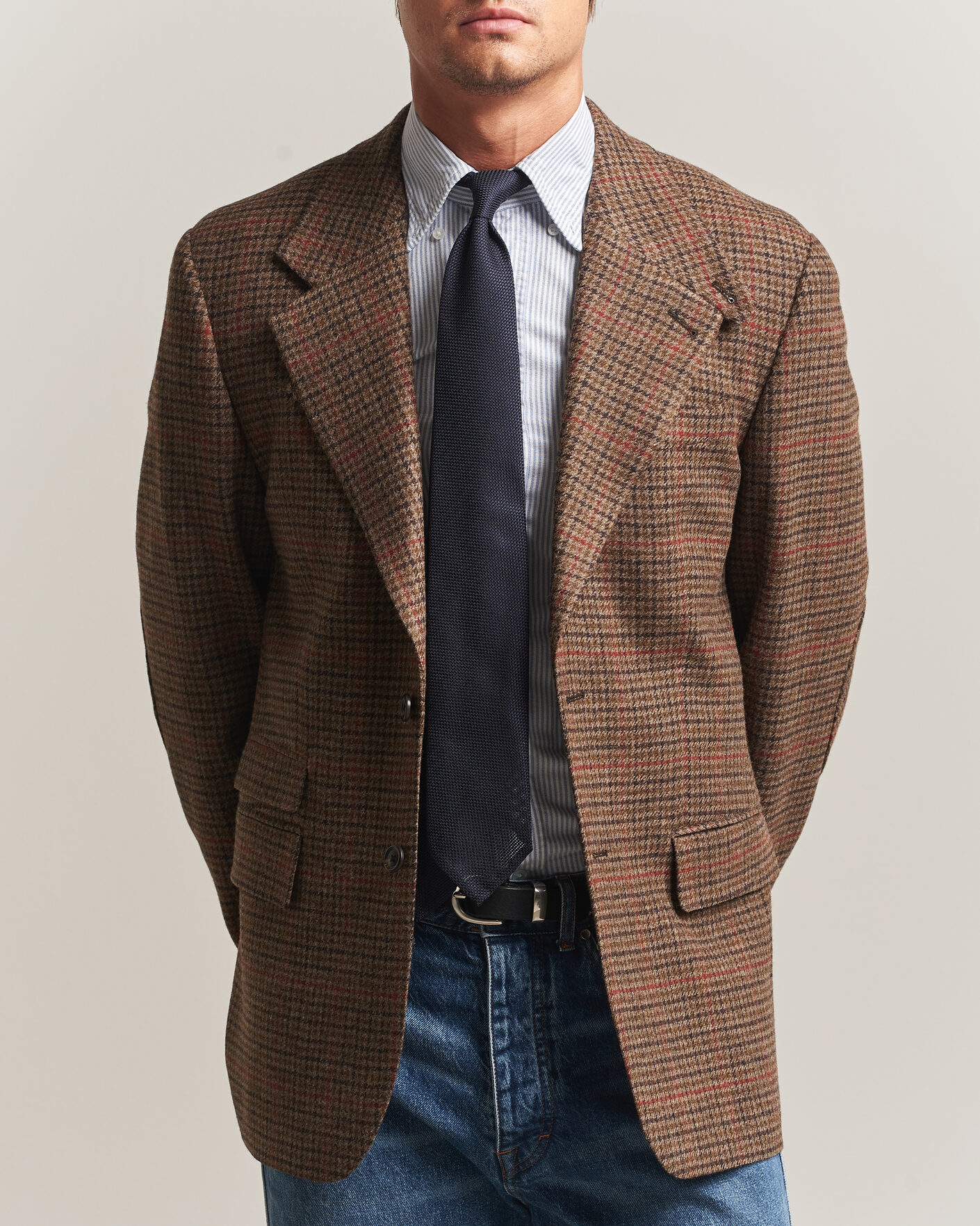 Herre | Jakker | Gant | British Tweed Blazer Shadow Brown