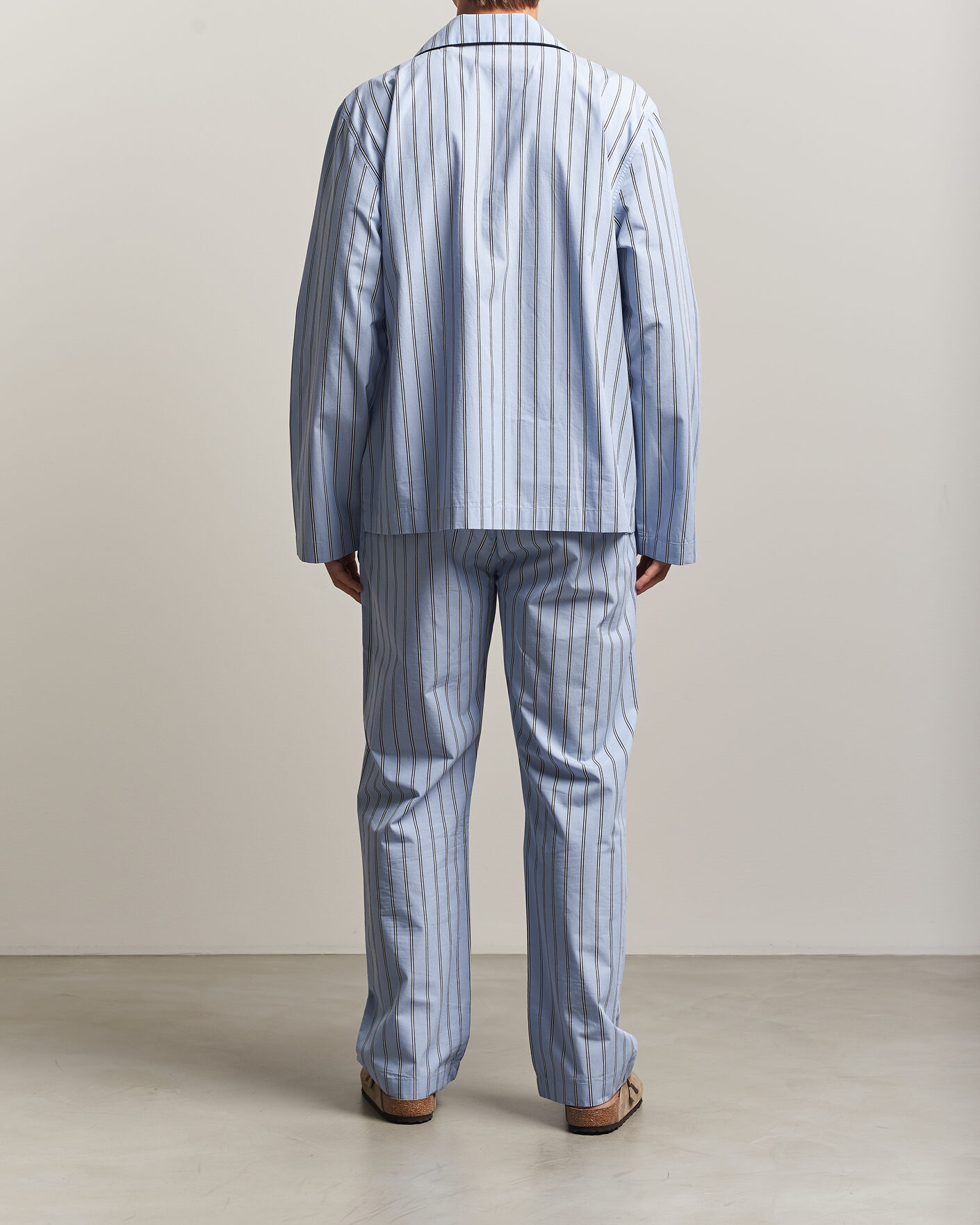 Herre | Pyjamaser og badekåper | Gant | Poplin Striped Pyjama Set Light Blue