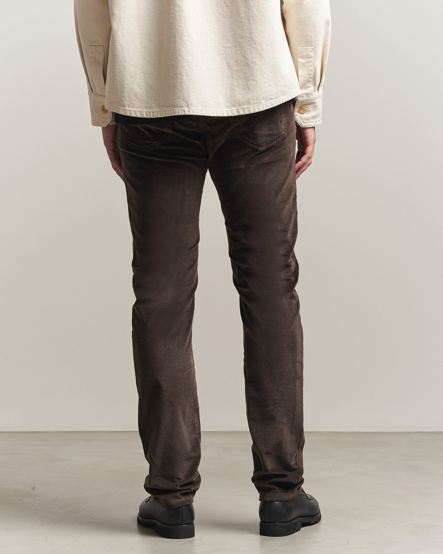 Herre | Bukser | Jacob Cohën | Bard 5-Pocket Medium Corduroy Trousers Brown