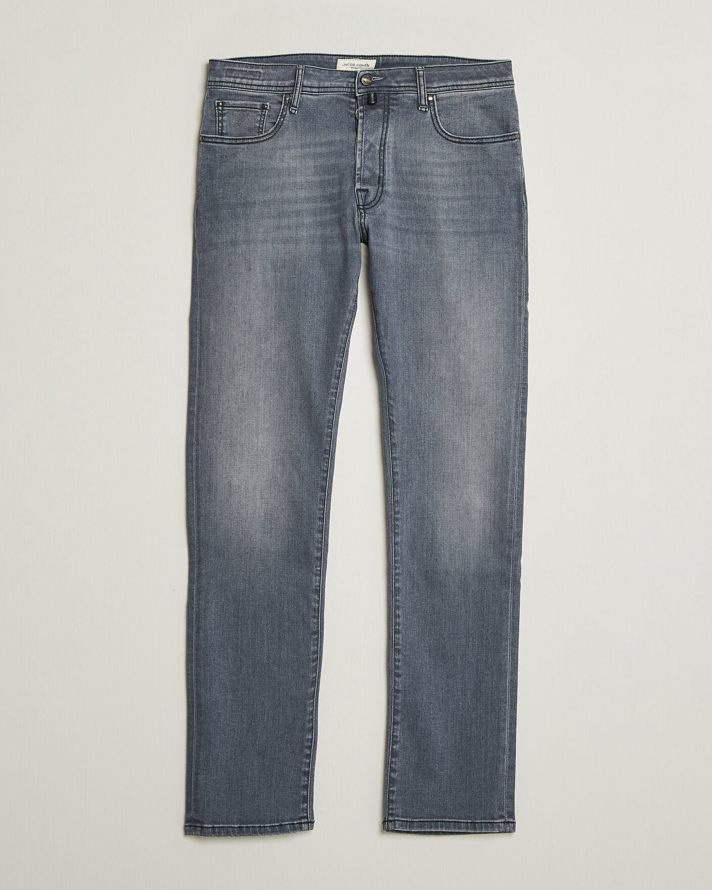 Herre | Jeans | Jacob Cohën | Bard Slim Fit Stretch Jeans Light Grey