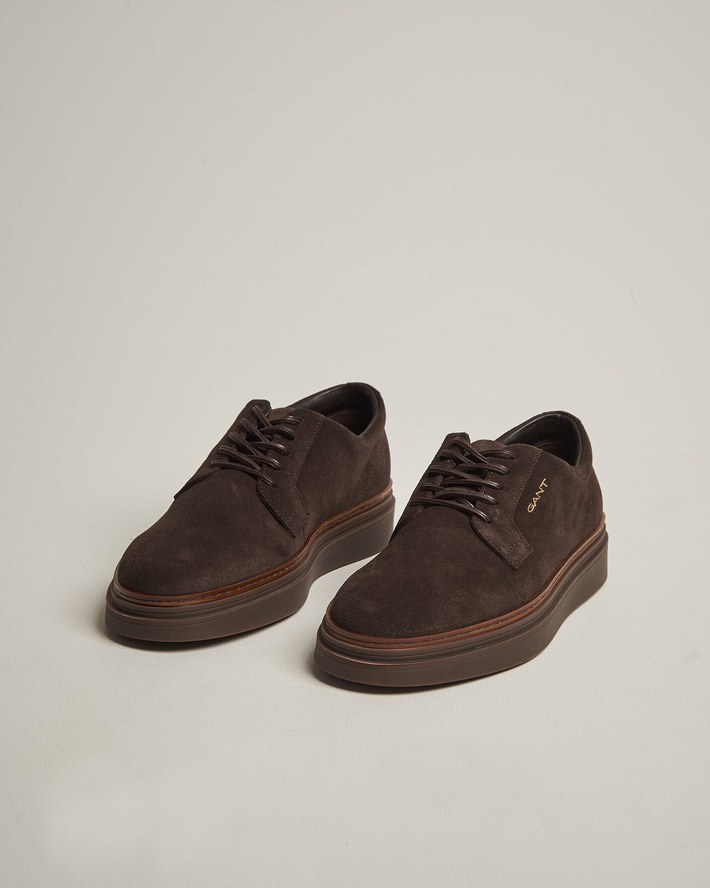 Herre | Sneakers | Gant | Kinzoon Suede Derby Sneaker Espresso Brown