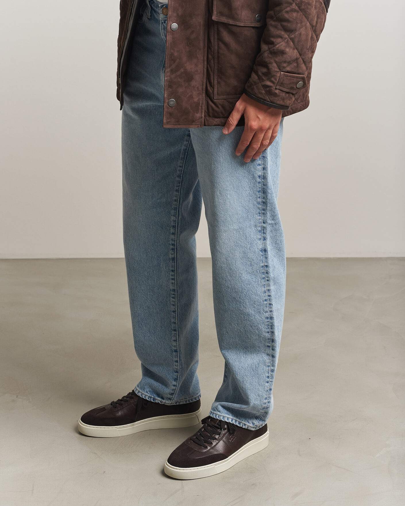Herre | Sneakers | Gant | Mc Julien Leather/Suede Sneaker Dark Brown