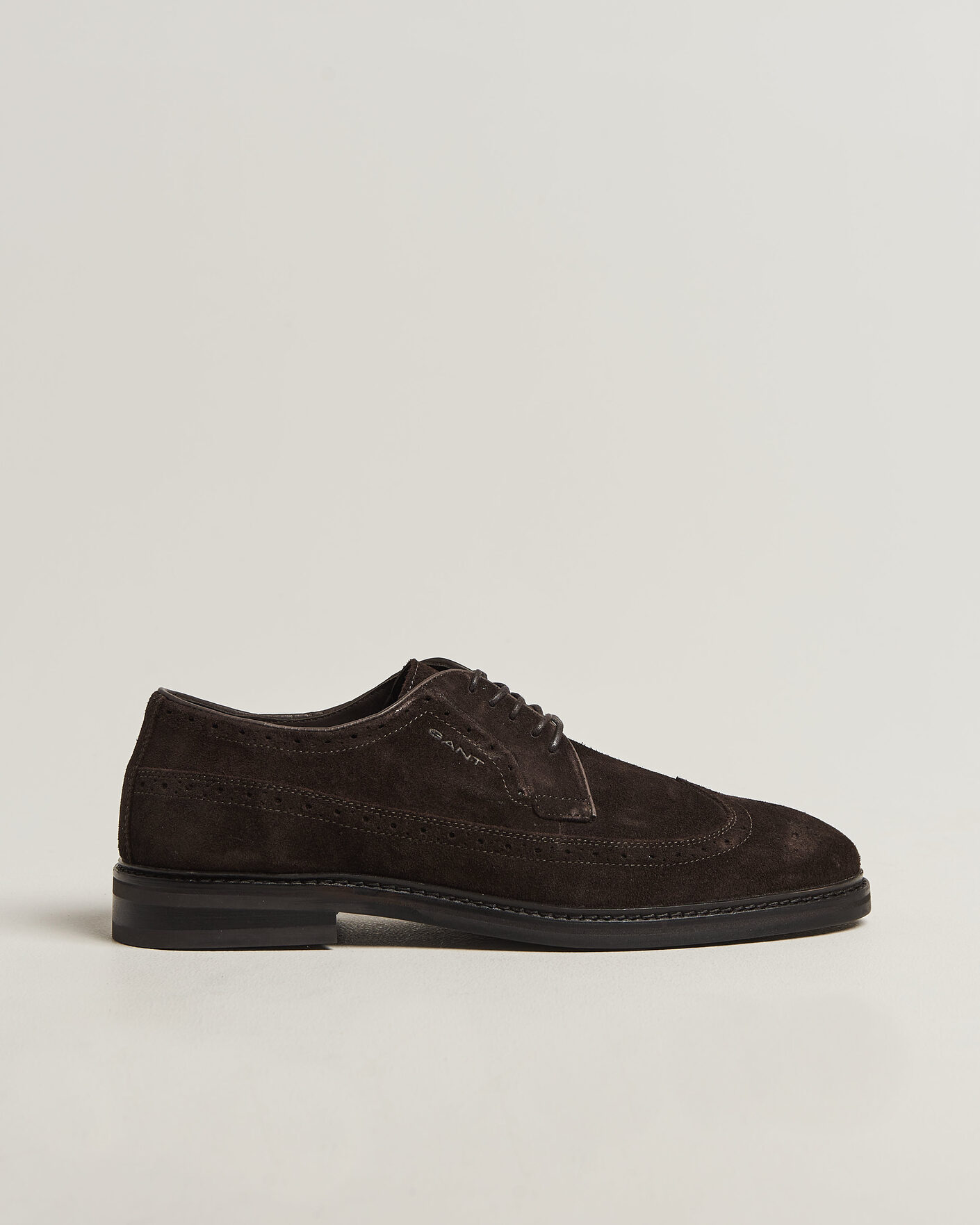 Herre | Brogues | Gant | Bidford Suede Brogues Dark Brown