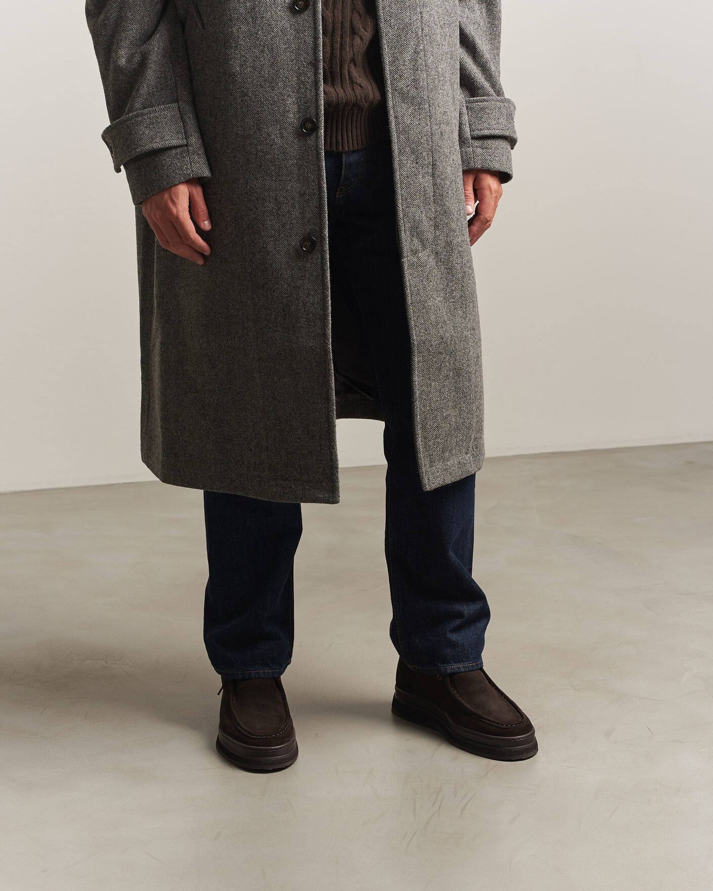Herre | Støvler | Gant | Blistown Shearling Suede Moc Toe Boot Espresso Brown