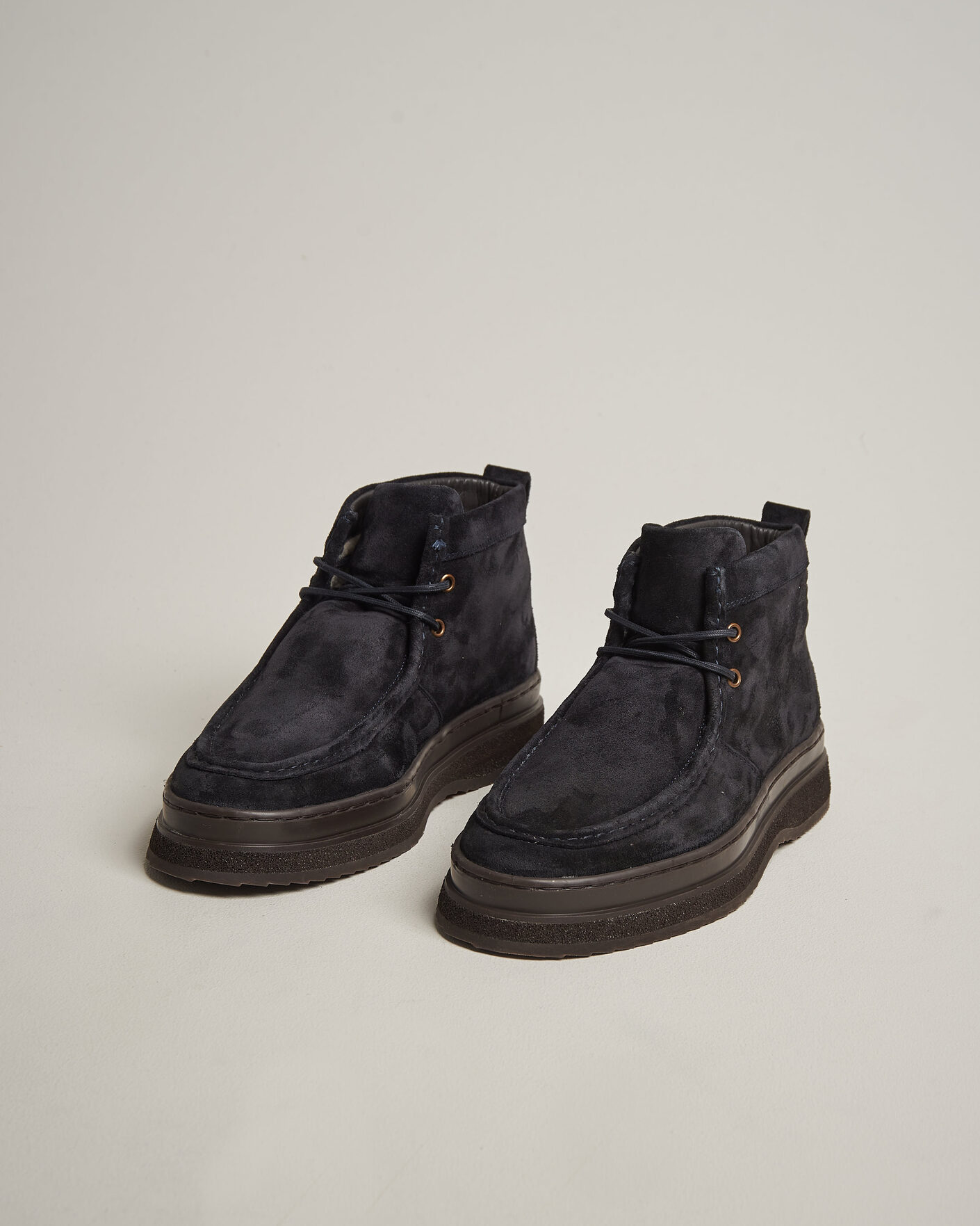Herre | Støvler | Gant | Blistown Shearling Suede Moc Toe Boot Marine