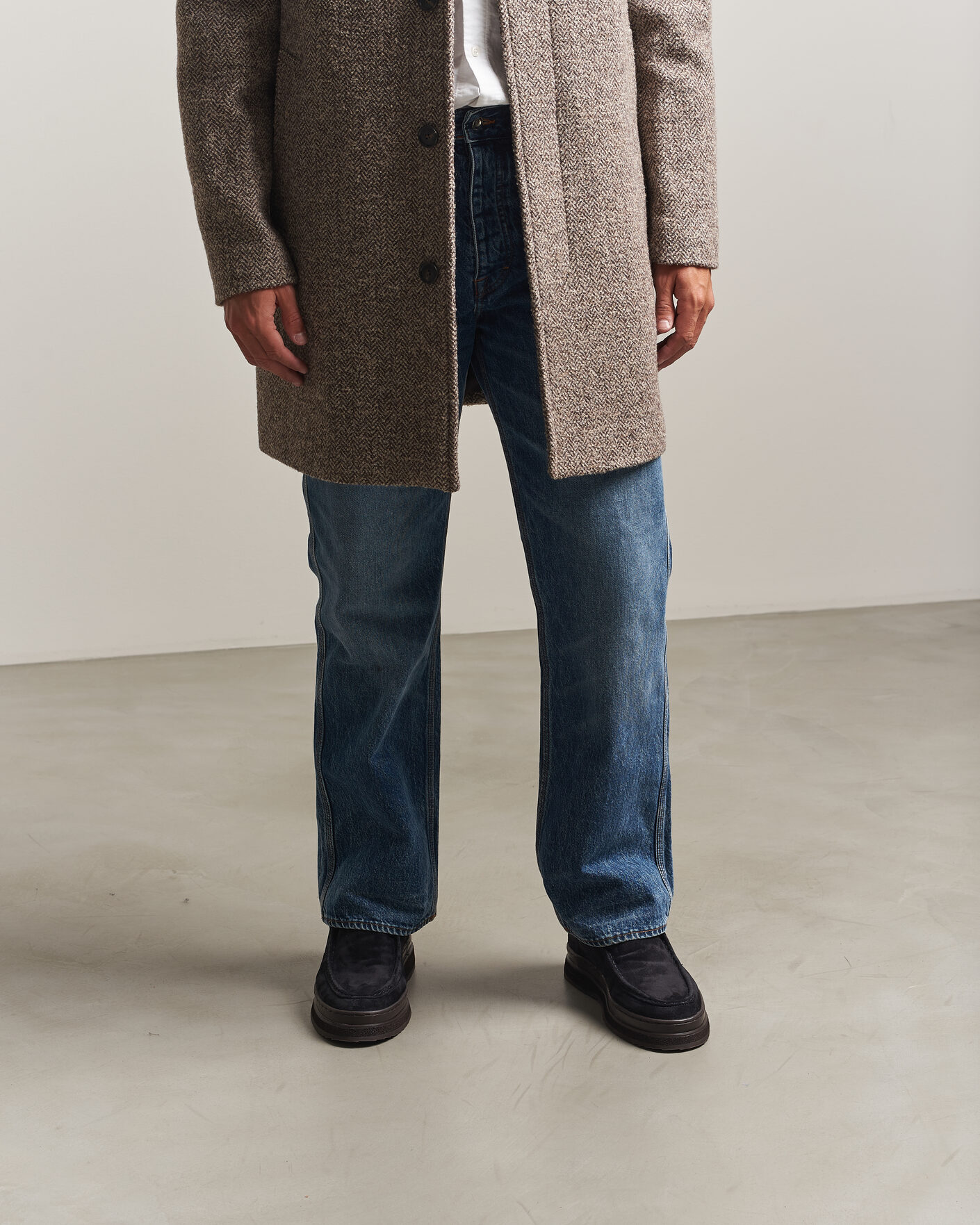 Herre | Støvler | Gant | Blistown Shearling Suede Moc Toe Boot Marine