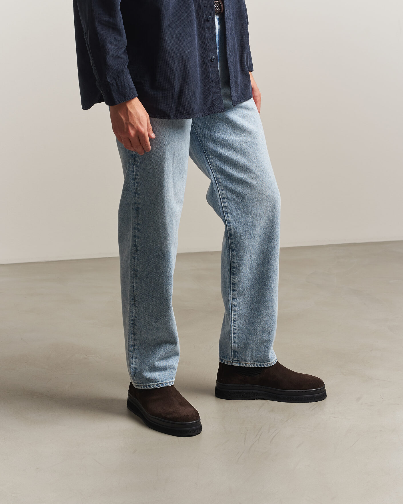 Herre | Støvler | Gant | Blistown Shearling Suede Chelsea Boot Espresso Brown