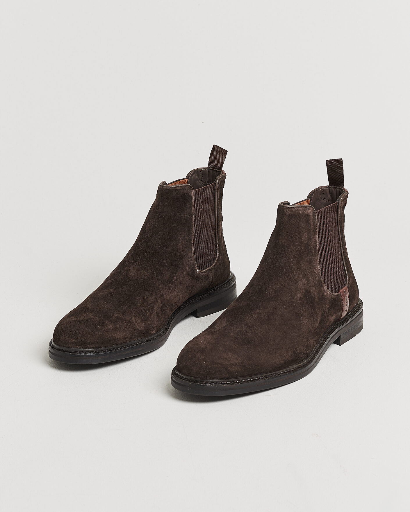 Herre | Støvler | Gant | Bidford Suede Chelsea Boot Dark Brown