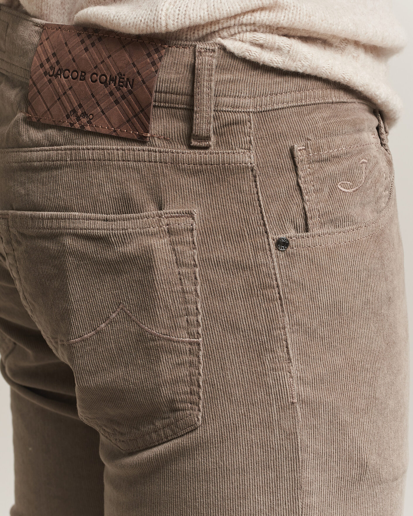 Herre | Bukser | Jacob Cohën | Nick Slim Fit Cotton Trousers Grey