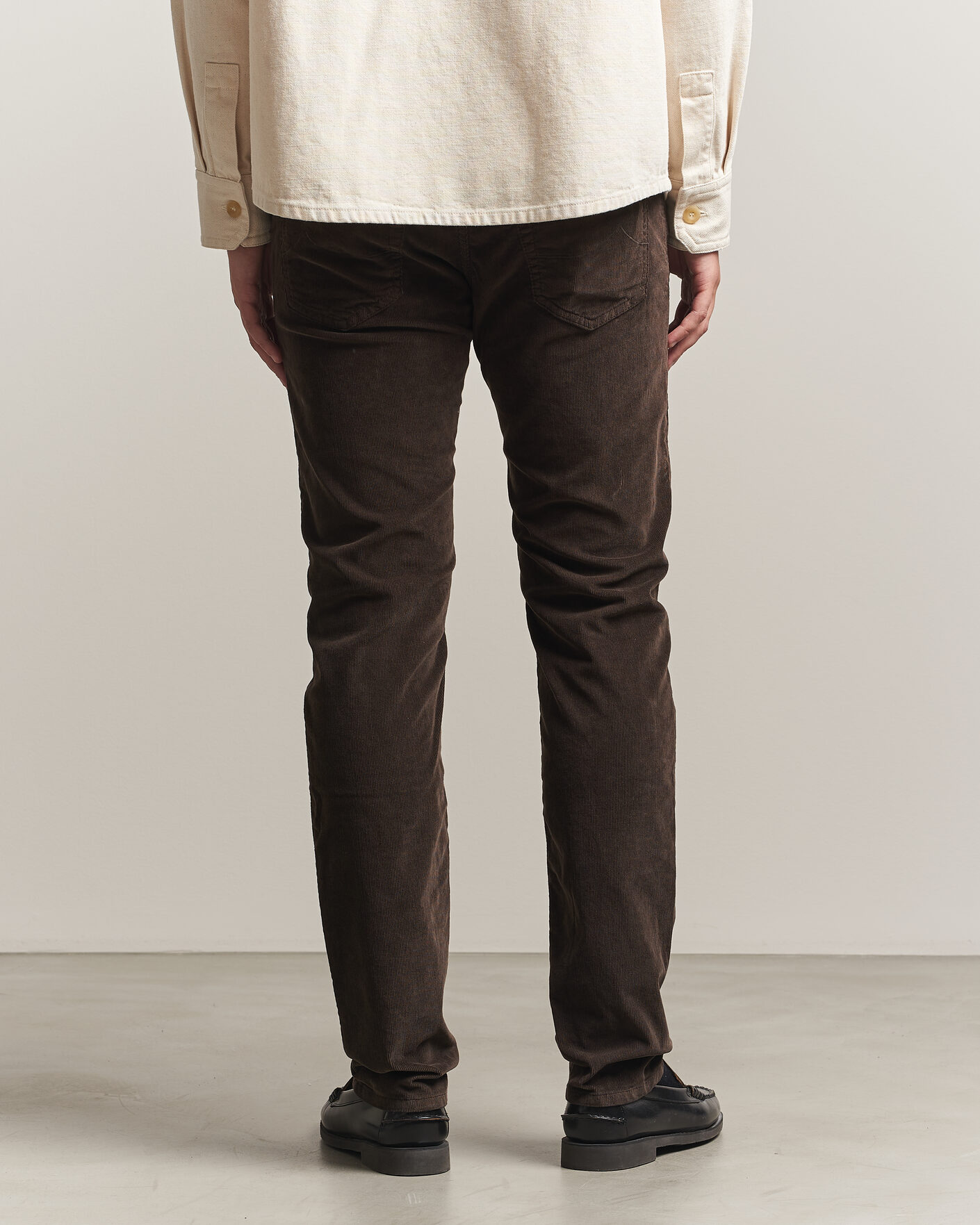 Herre | Bukser | Jacob Cohën | Nick Slim Fit Cotton Trousers Brown