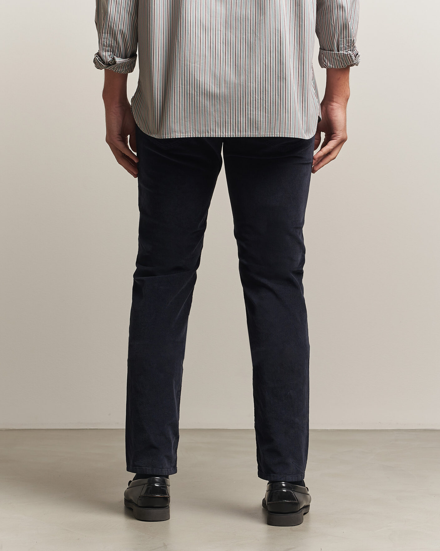 Herre | Bukser | Jacob Cohën | Nick Slim Fit Cotton Trousers Navy