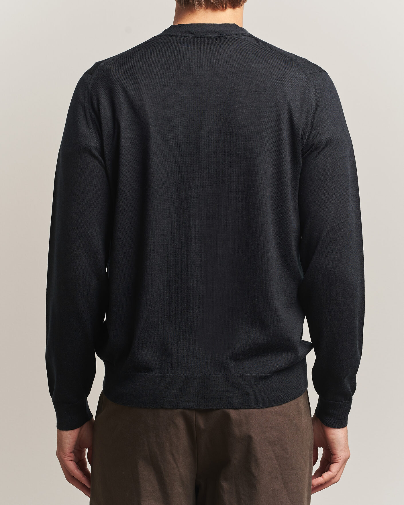 Herre | Gensere | John Smedley | Bradrick Extra Fine Merino Cardigan Black