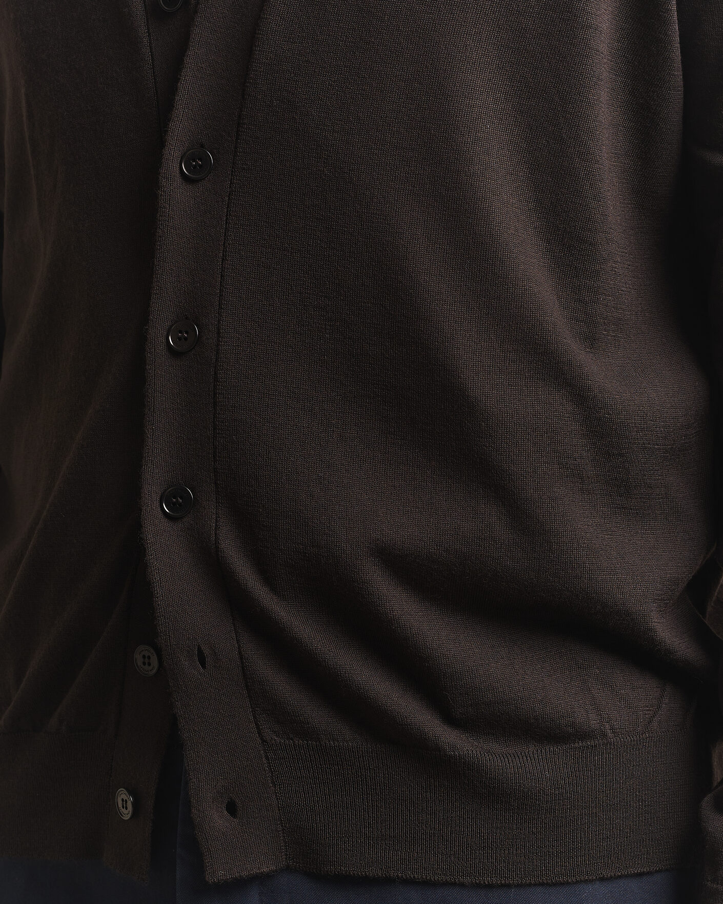 Herre | Gensere | John Smedley | Bradrick Extra Fine Merino Cardigan Faulkner Brown