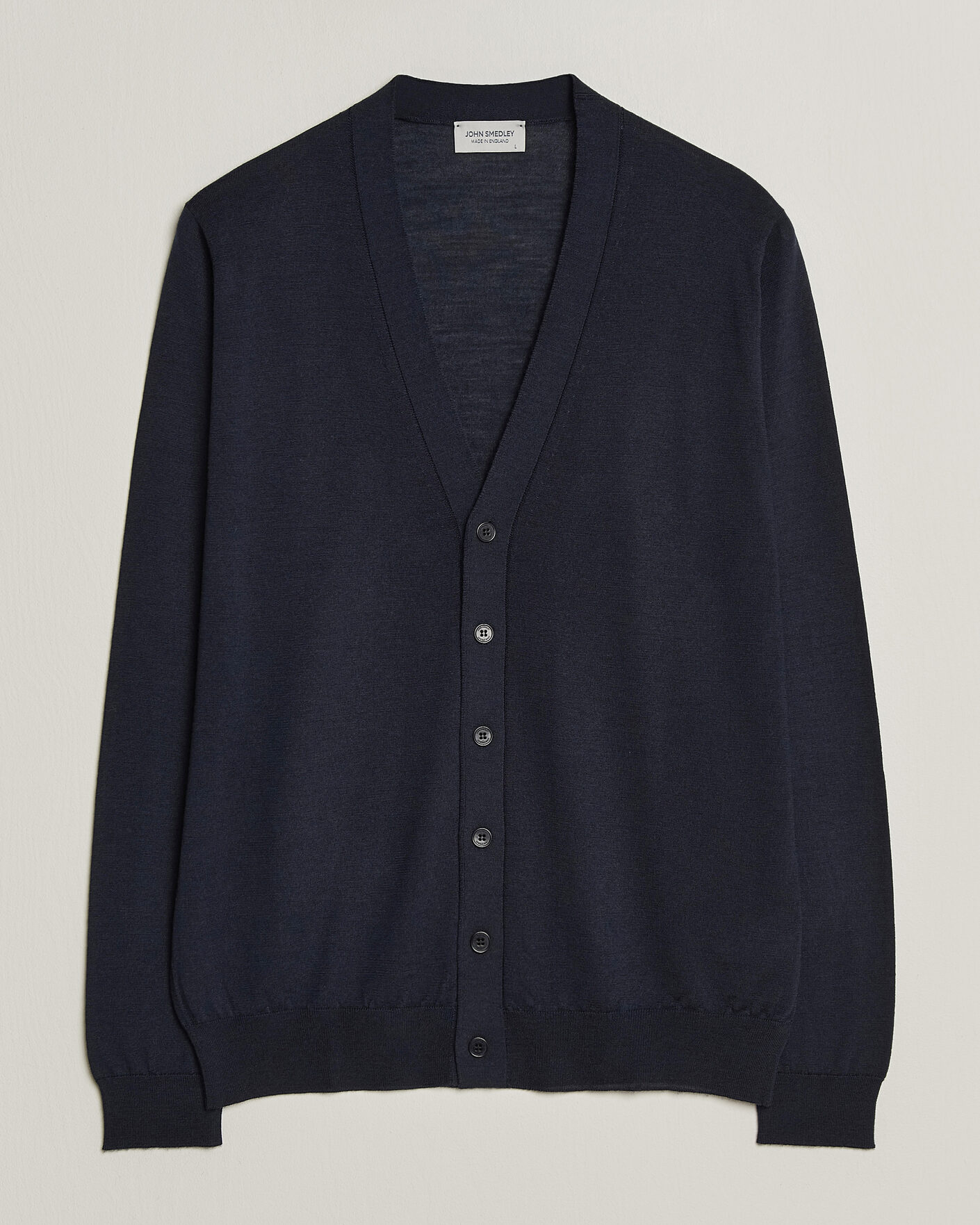 Herre | Gensere | John Smedley | Bradrick Extra Fine Merino Cardigan Midnight