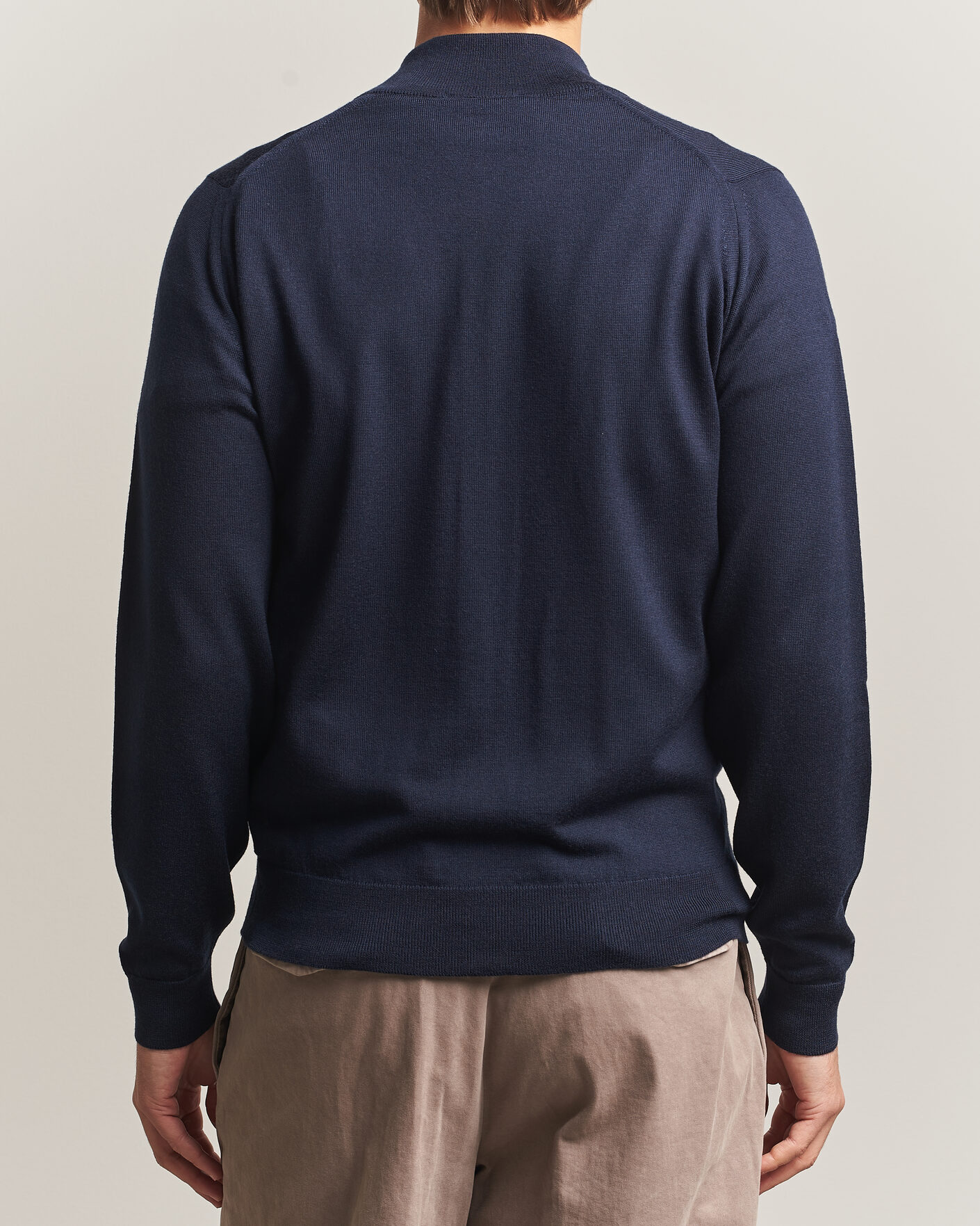 Herre | Gensere | John Smedley | Claygate Extra Fine Merino Full Zip Midnight