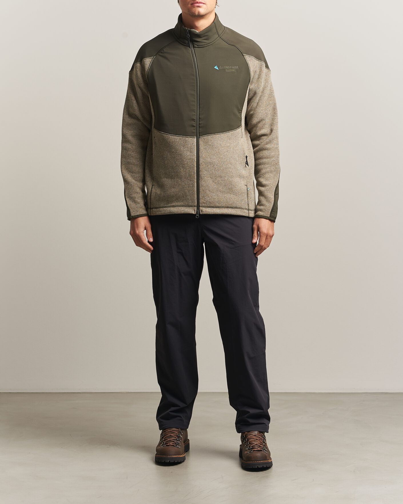 Herre | Gensere | Klättermusen | Balderus Wool Fleece Hood Jacket Rosin Green