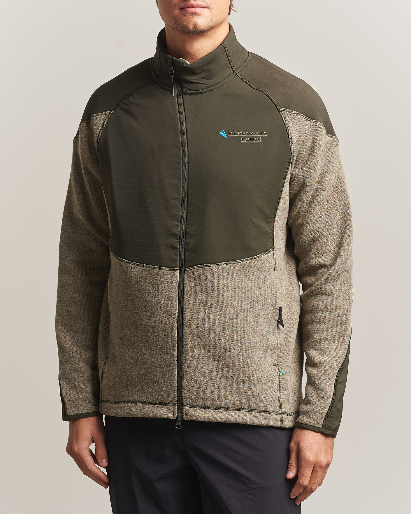 Herre | Gensere | Klättermusen | Balderus Wool Fleece Hood Jacket Rosin Green