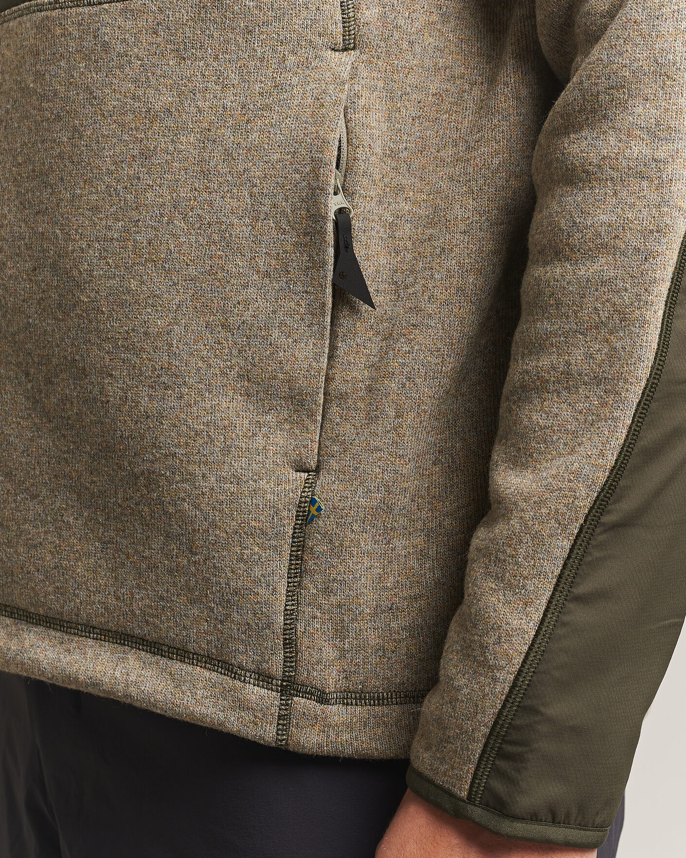 Herre | Gensere | Klättermusen | Balderus Wool Fleece Hood Jacket Rosin Green