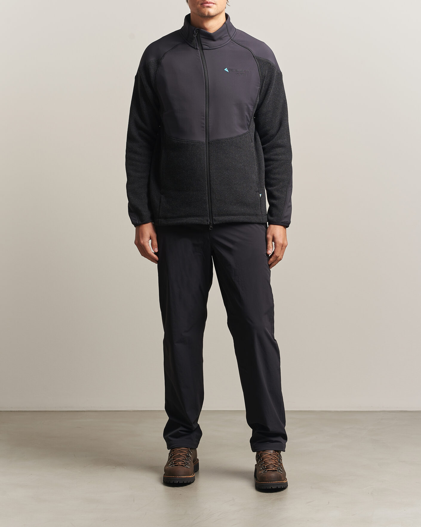 Herre | Gensere | Klättermusen | Balderus Wool Fleece Hood Jacket Black