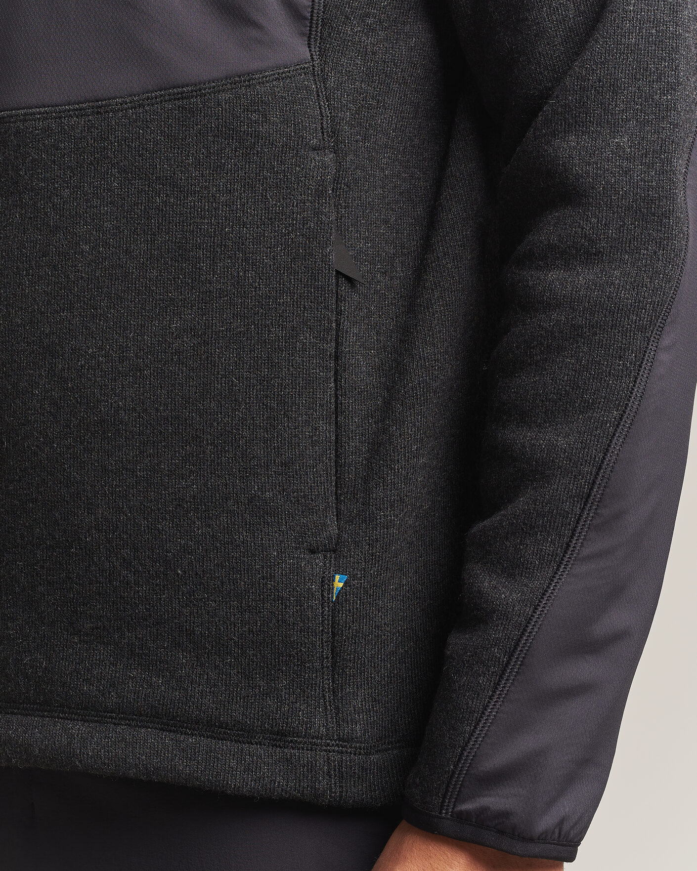 Herre | Gensere | Klättermusen | Balderus Wool Fleece Hood Jacket Black