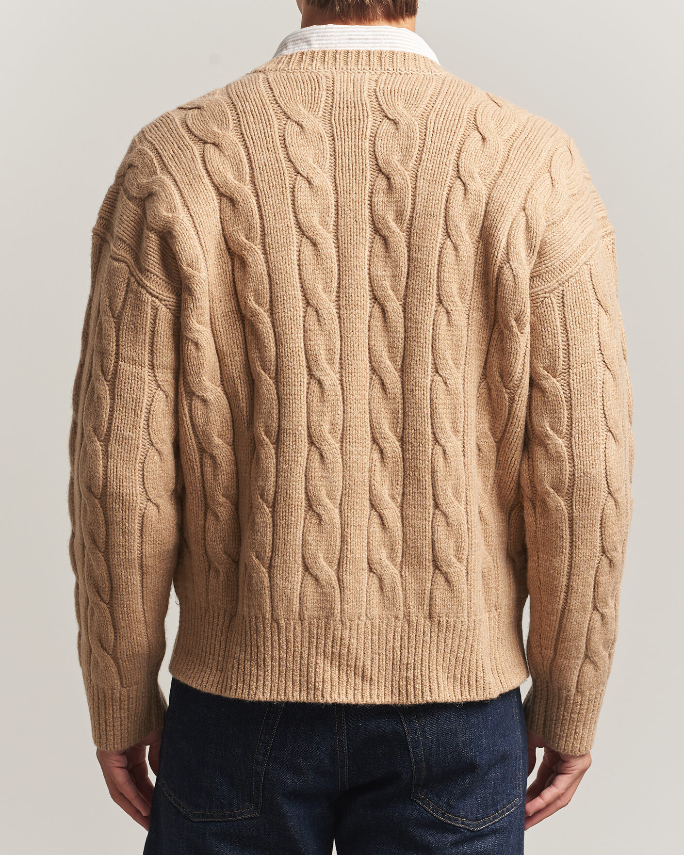 Herre | Gensere | Polo Ralph Lauren | Exploded Cabel Sweater Camel Melange
