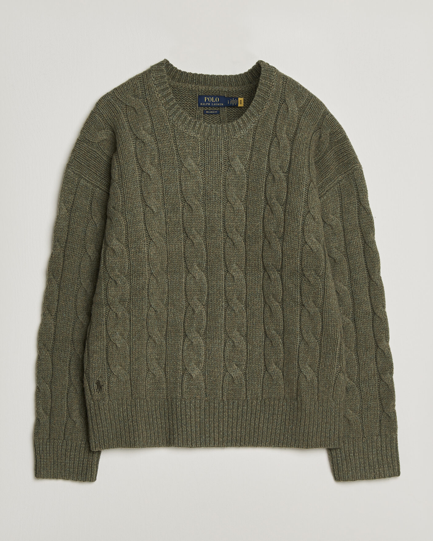 Herre | Gensere | Polo Ralph Lauren | Exploded Cabel Sweater Treron Olive