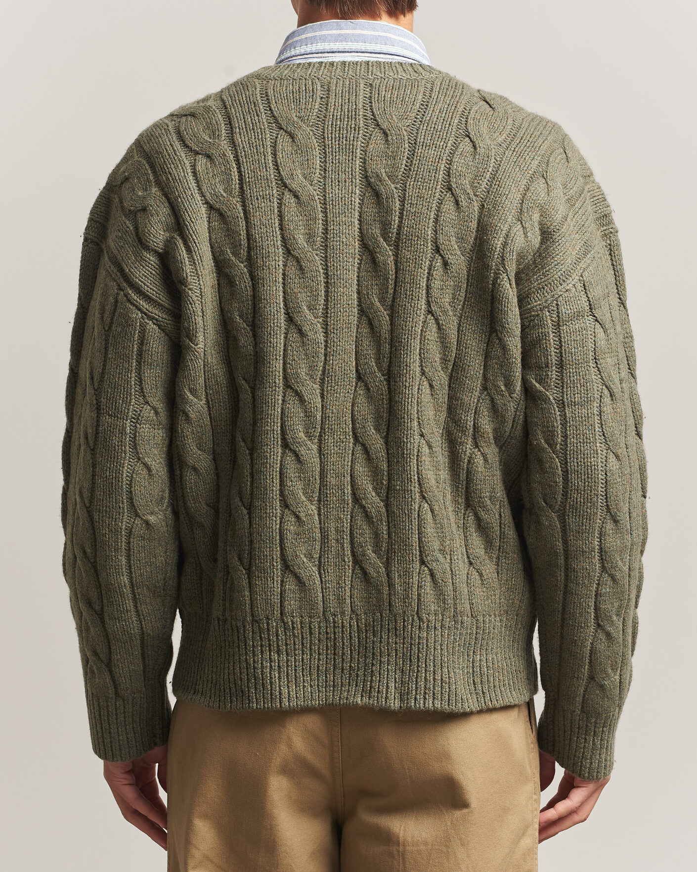 Herre | Gensere | Polo Ralph Lauren | Exploded Cabel Sweater Treron Olive