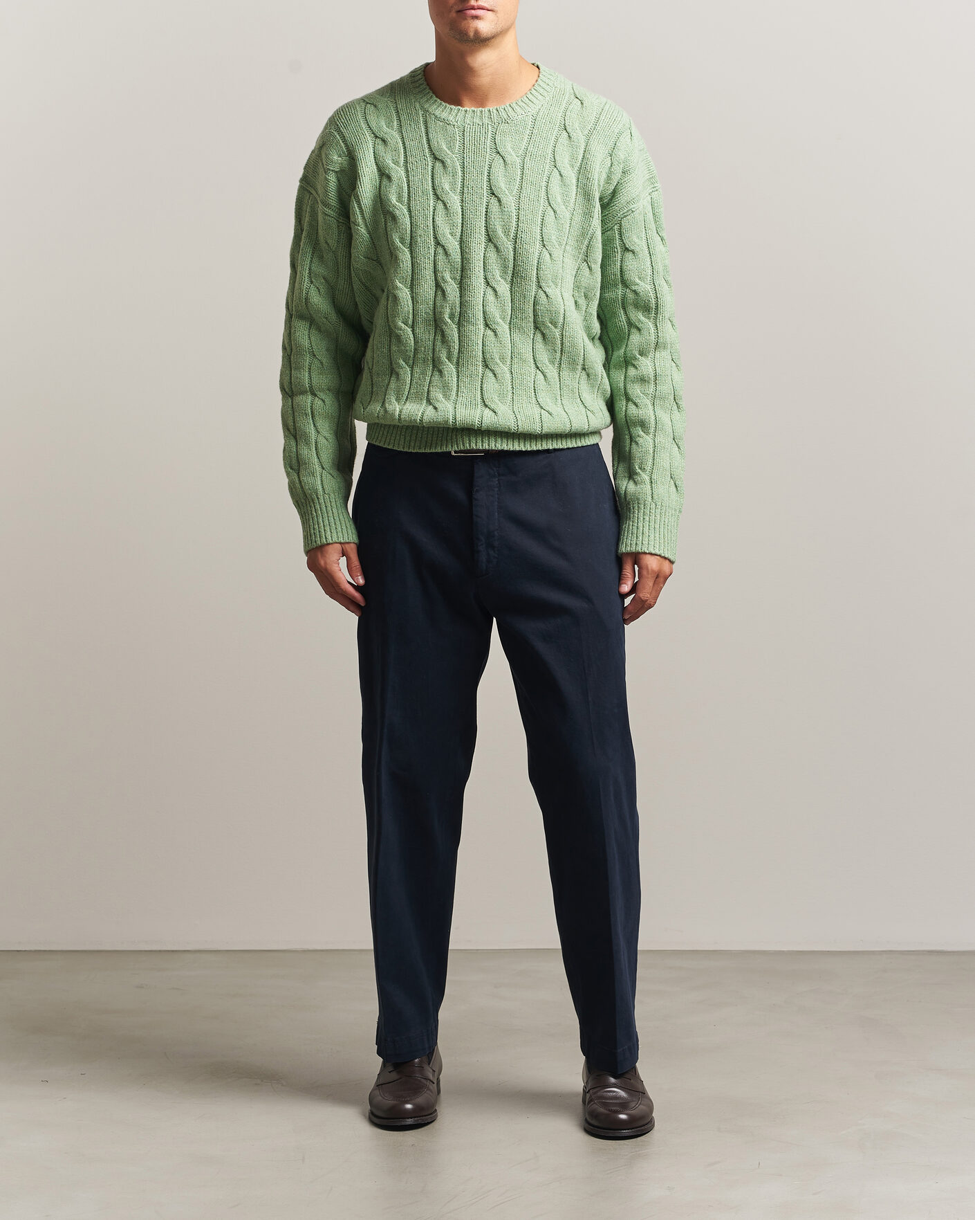 Herre | Gensere | Polo Ralph Lauren | Exploded Cabel Sweater Sprouting Green