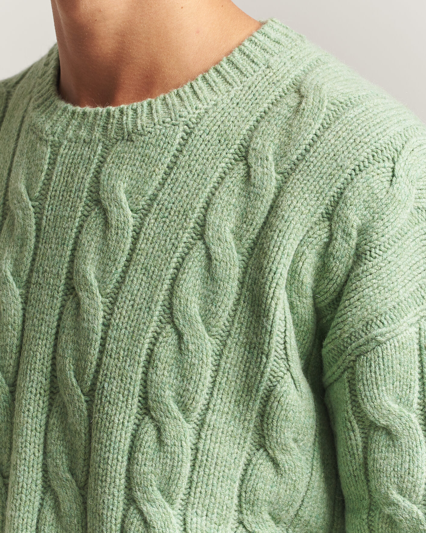 Herre | Gensere | Polo Ralph Lauren | Exploded Cabel Sweater Sprouting Green