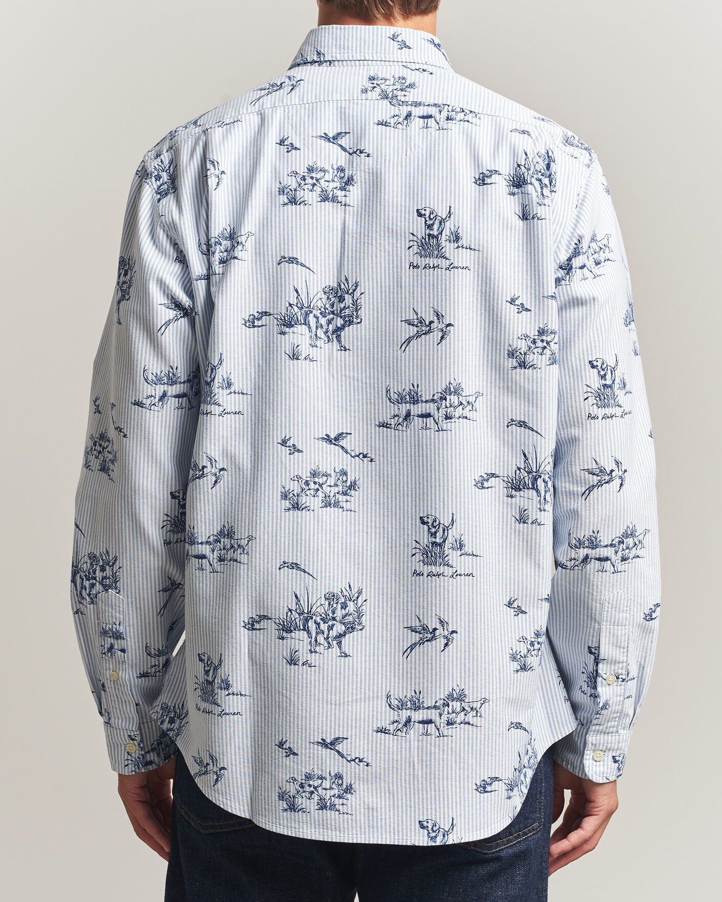 Herre | Skjorter | Polo Ralph Lauren | Custom Fit Printed Oxford Shirt Field & Pheasant