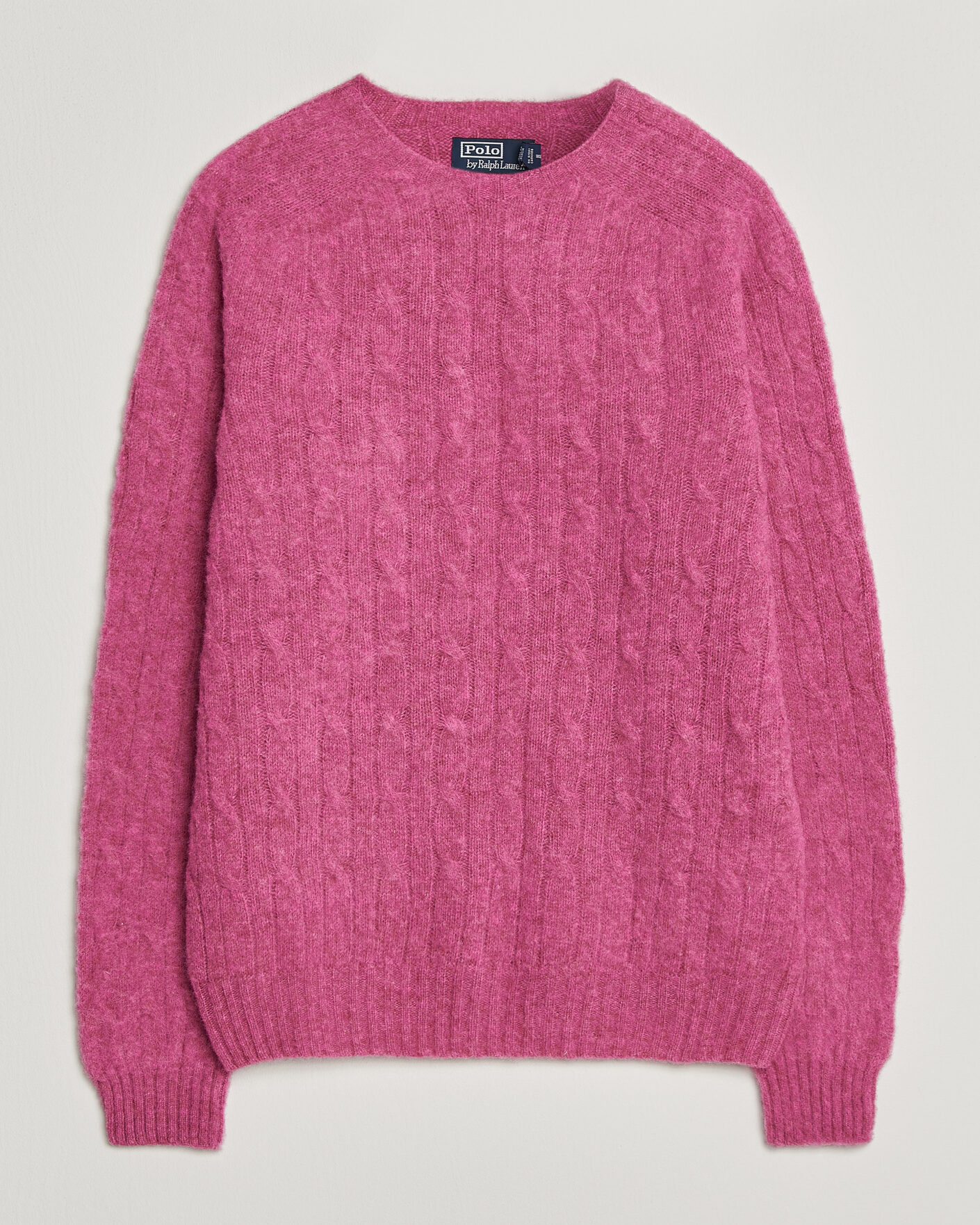 Herre | Gensere | Polo Ralph Lauren | Shaggy Cable Merino Pullover Thulian Pink Heather