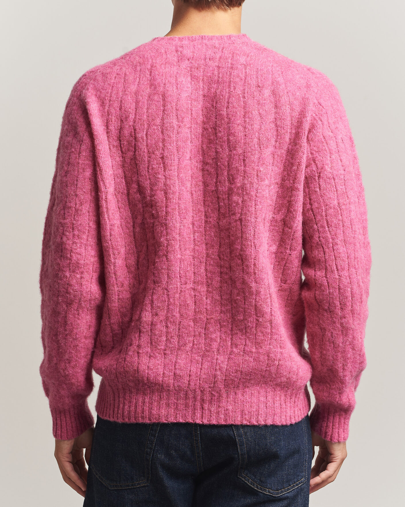 Herre | Gensere | Polo Ralph Lauren | Shaggy Cable Merino Pullover Thulian Pink Heather