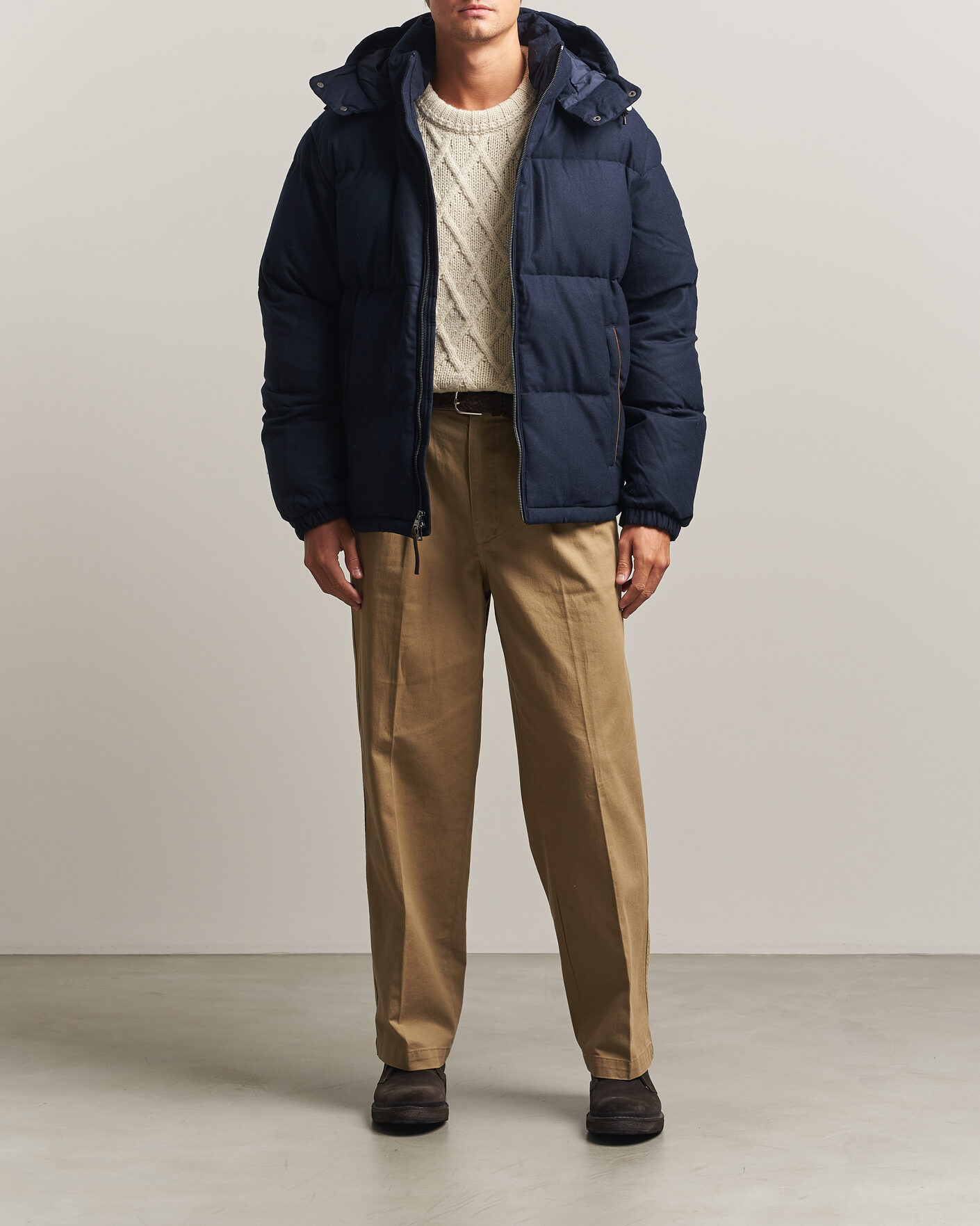 Herre | Jakker | Polo Ralph Lauren | Woven Puffer Jacket Collection Navy