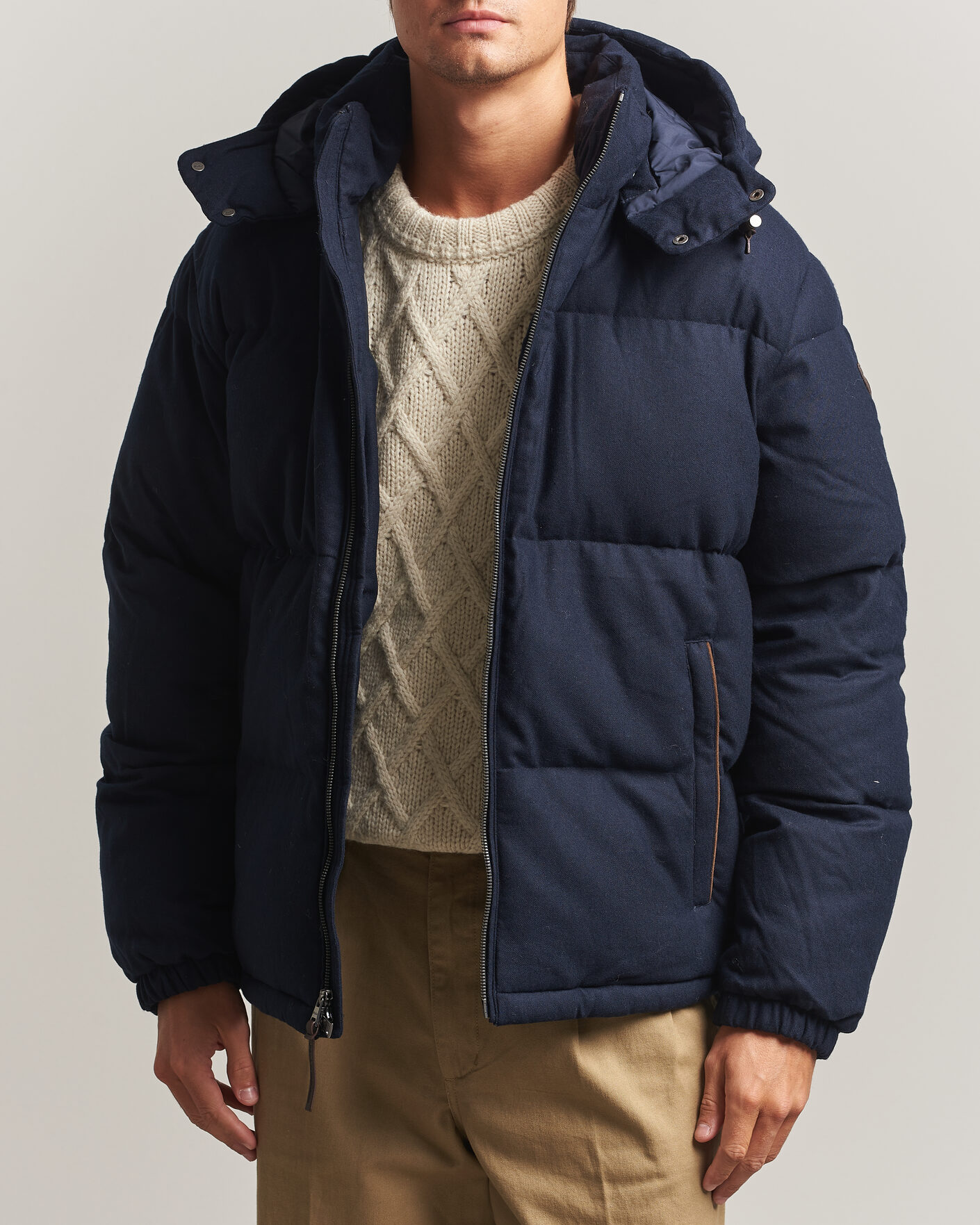 Herre | Jakker | Polo Ralph Lauren | Woven Puffer Jacket Collection Navy