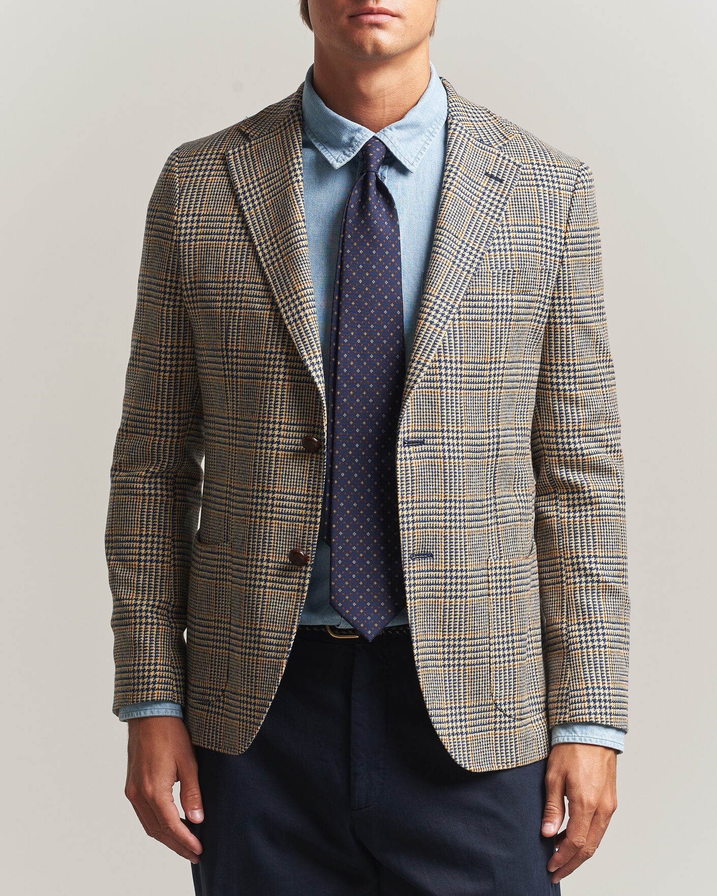 Herre | Dressjakker | Morris | Merino Cashmere Blazer Blue