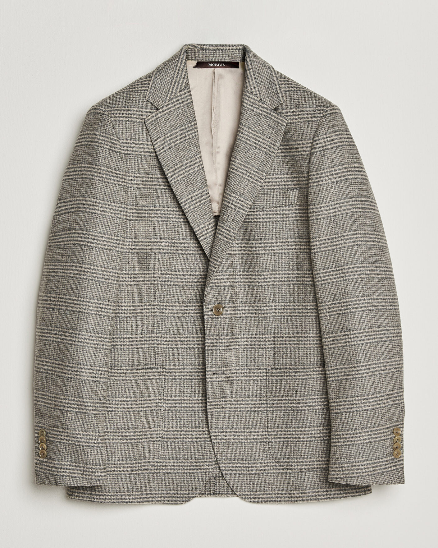Herre | Dressjakker | Morris | Soft Glencheck Blazer Brown