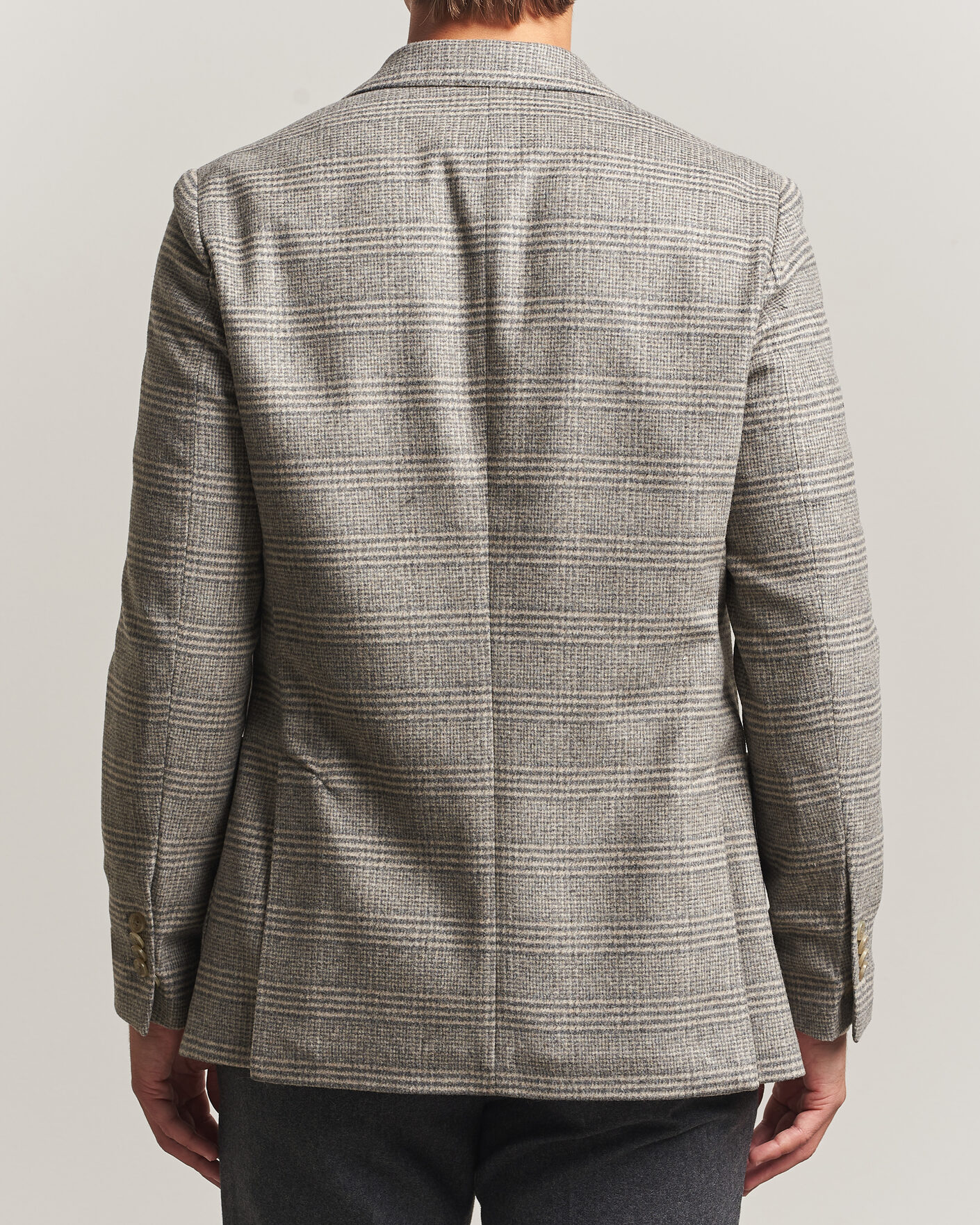 Herre | Dressjakker | Morris | Soft Glencheck Blazer Brown