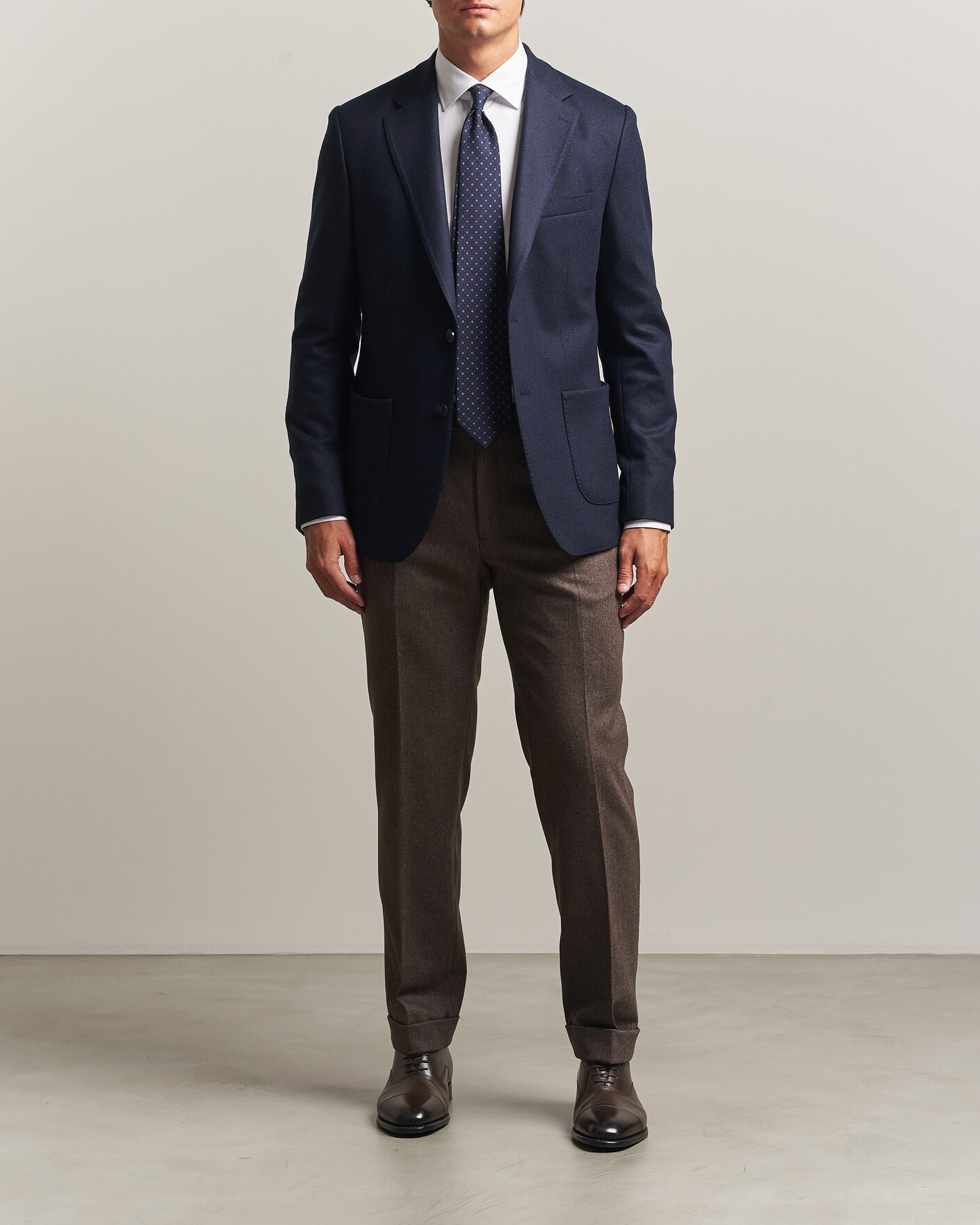 Herre | Dressjakker | Morris | Wool Jersey Blazer Navy