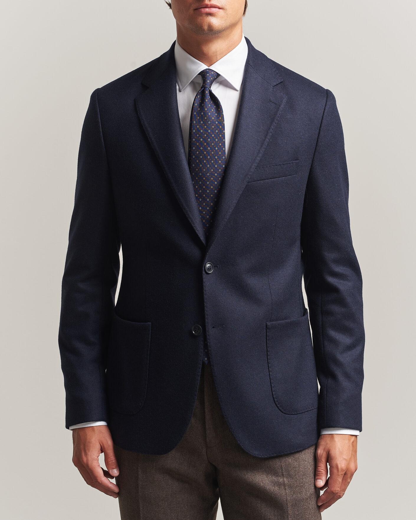 Herre | Dressjakker | Morris | Wool Jersey Blazer Navy